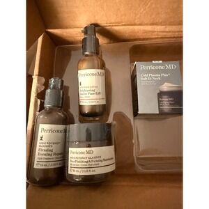 Perricone MD Skincare Set Cold Plasma Plus Sub-D Neck Face Lift Moisturizer